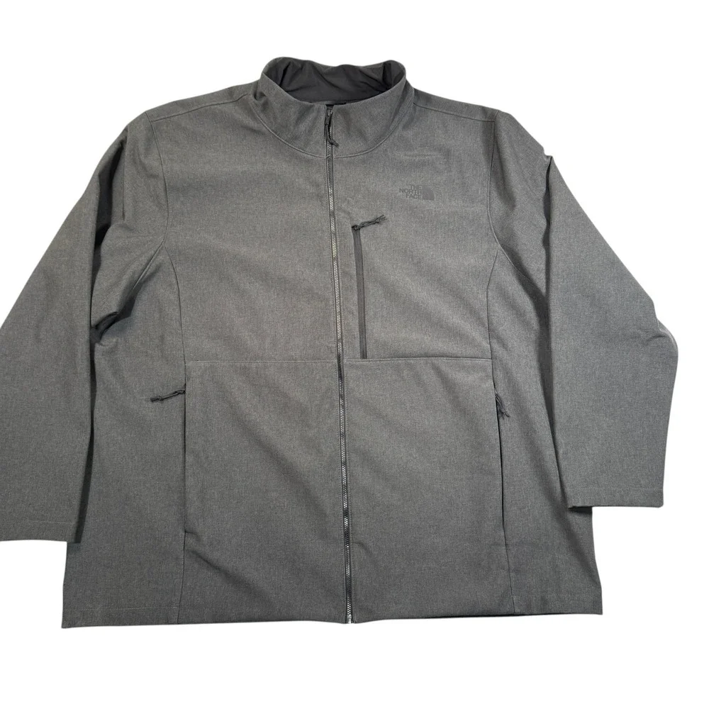 The North Face Apex Bionic 3 Jacket Mens 3XL Grey Softshell‎ Full Zip Windproof